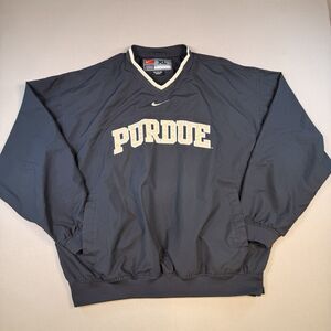 Vintage Nike Purdue Windbreaker Jacket XL Boilermakers Center Swoosh Pullover